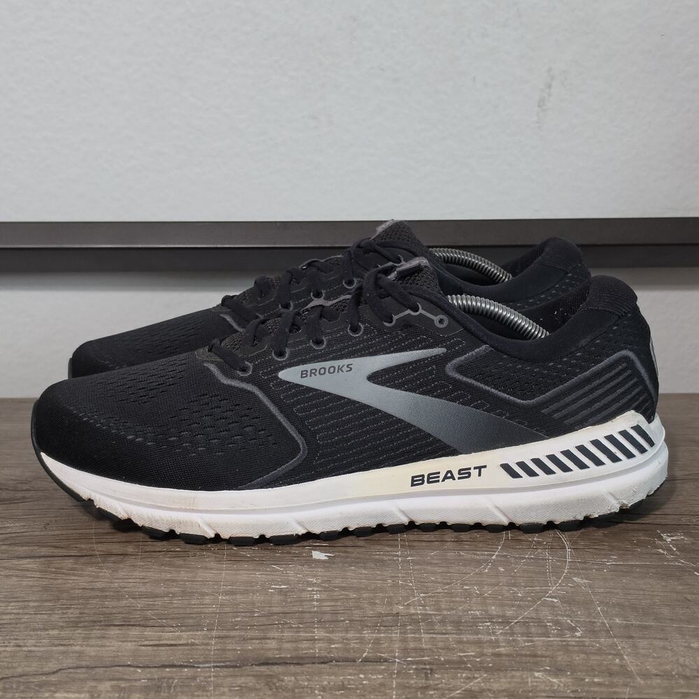 Brooks Beast 20 Men's Athletic Walking Shoes Sneakers Size 12 2E Wide Black
